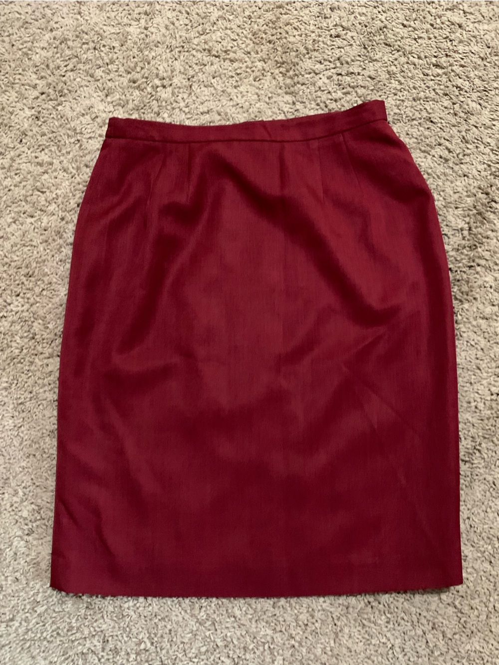 Levine Classics Burgundy Skirt 4 Petite Larry Levine